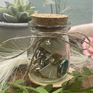 Mystery Glass Jar of Jewelry